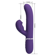 Perlita 3-in-1 multifunctional g-spot vibrator purple