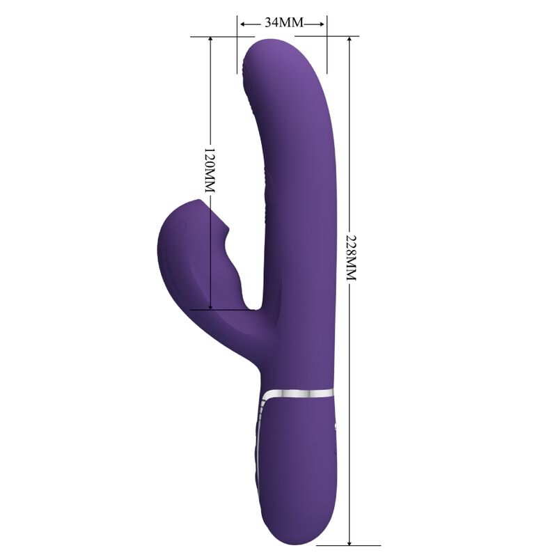 Perlita 3-in-1 multifunctional g-spot vibrator purple
