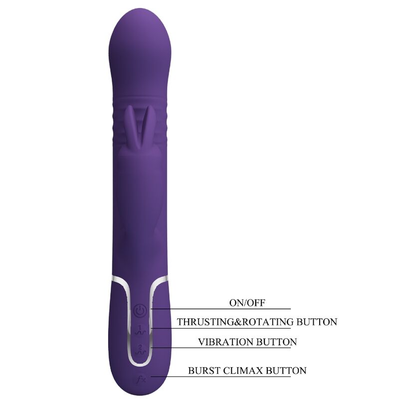 Coale 4-in-1 rabbit vibrator purple