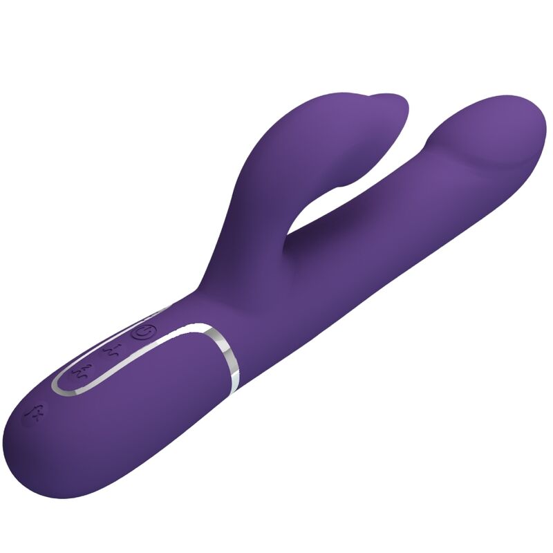 PRETTY LOVE - ZALIN BEADS 4-IN-1 RABBIT VIBRATOR PURPLE
