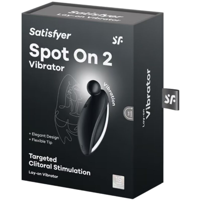 Spot on 2 vibrator lay-on black
