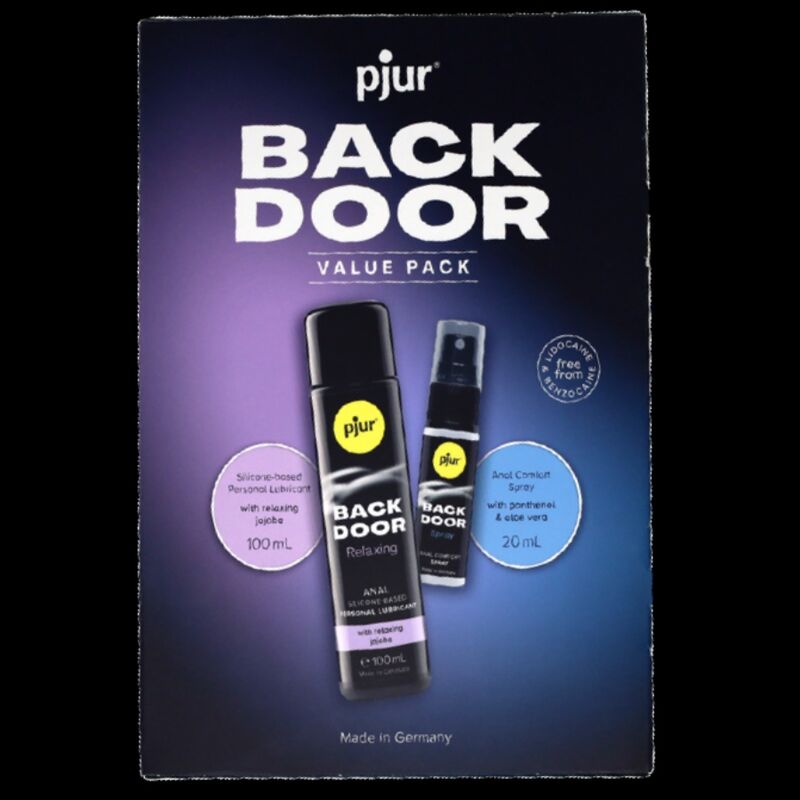 Back door anal lubricant and spray set