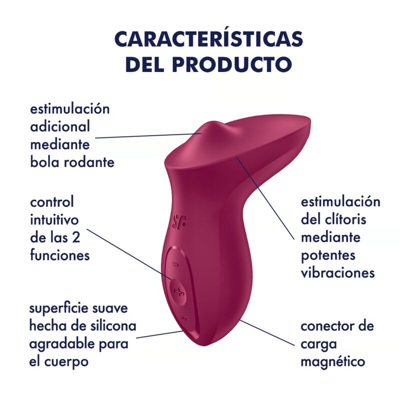 Fuchsia clitoral exciter vibrator