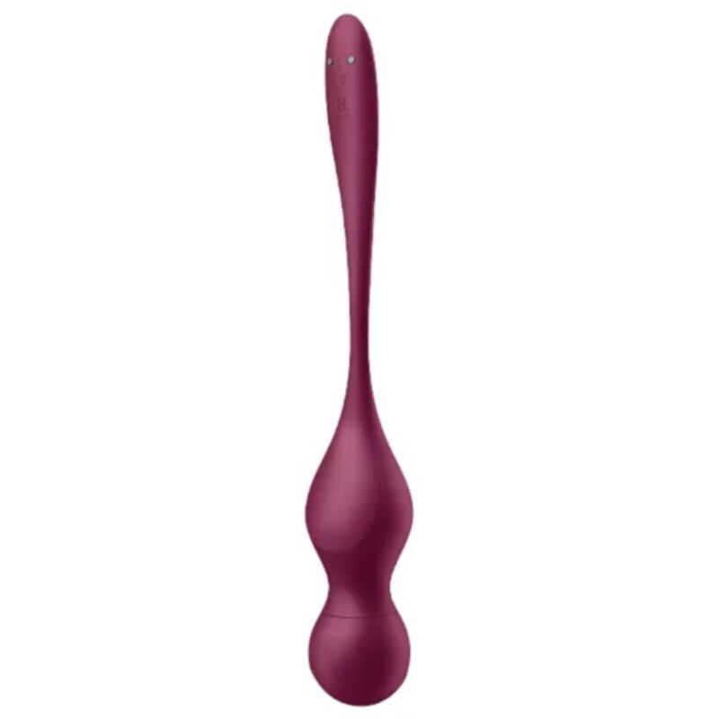 SATISFYER - LOVE BIRDS VARY VIBRATING BALLS FREE APP RED WINE