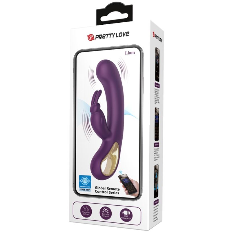 Liam Purple Rabbit Vibrator and G-Spot Stimulator