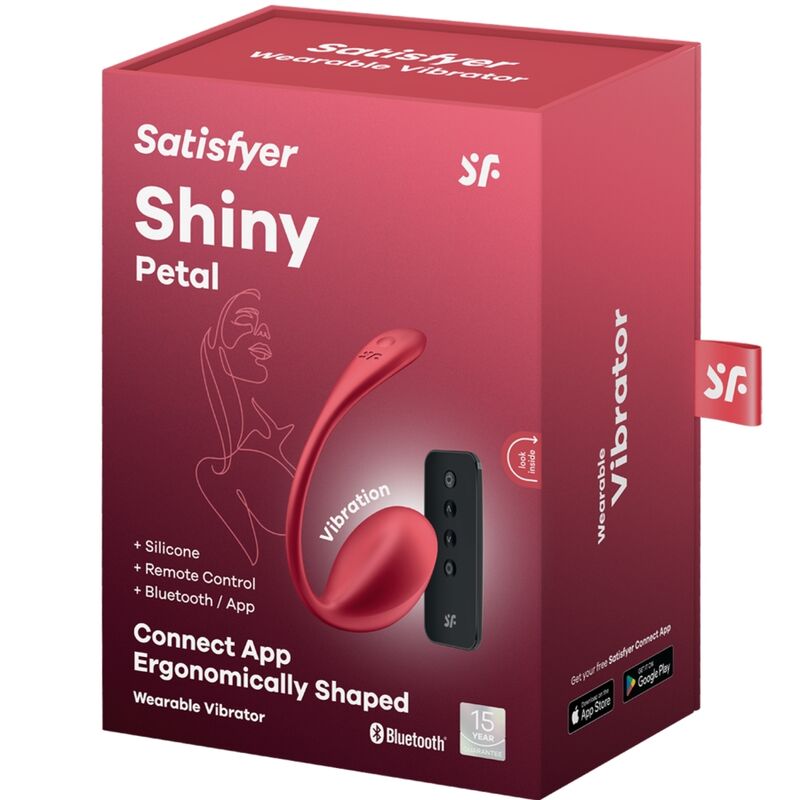 SATISFYER - SHINY PETAL REMOTE CONTROL G-DOT RED DOT STIMULATOR FREE APP