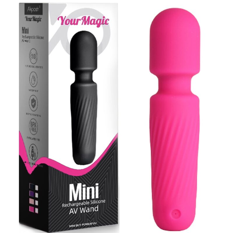 Your magic rechargeable massager &amp; vibrator 10 vibrations pink