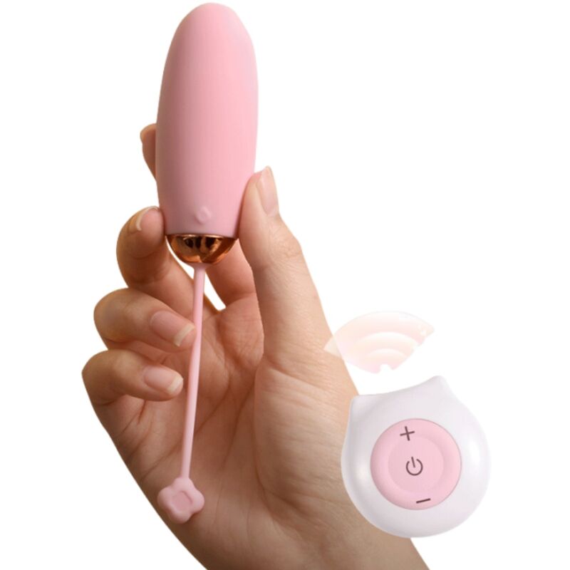 Kitty Fun Egg Vibrator Remote Control 10 Vibrations Pink