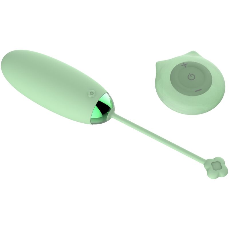 Kitty Fun Egg Vibrator Remote Control 10 Vibrations Green