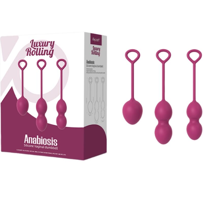 Anabiosis 3-level vaginal dumbbell burgundy