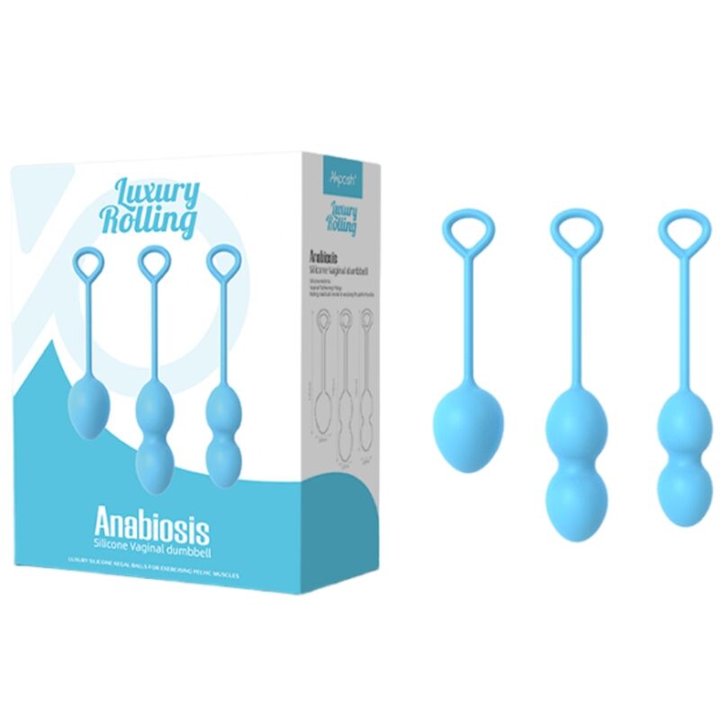 Anabiosis 3-level vaginal dumbbell blue