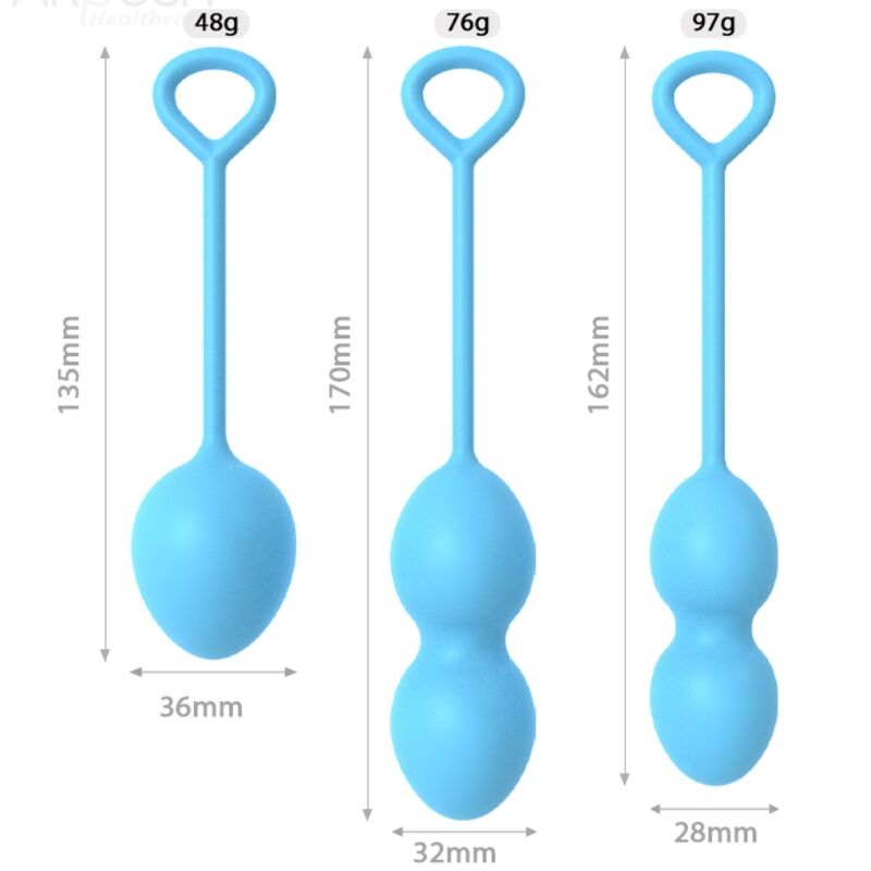 Anabiosis 3-level vaginal dumbbell blue