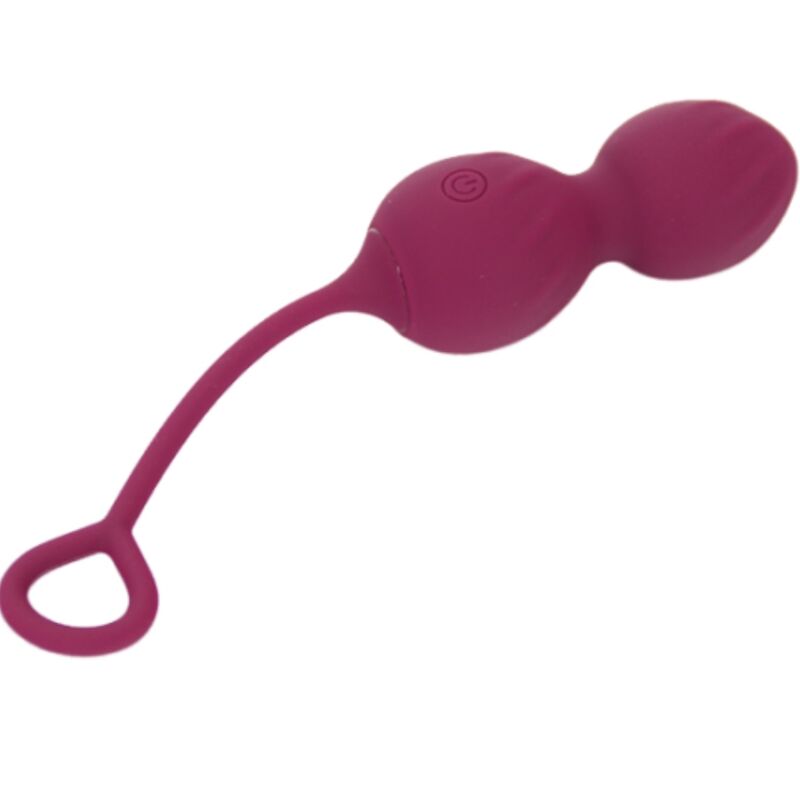 Blossoms vaginal dumbbell vibration remote control 10 vibrations dark red