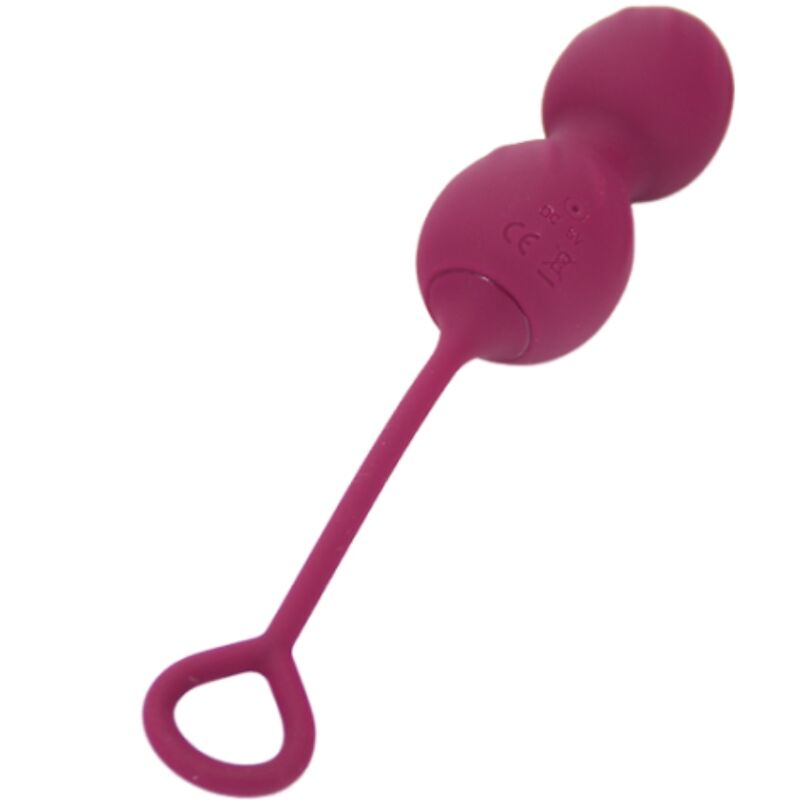 Blossoms vaginal dumbbell vibration remote control 10 vibrations dark red