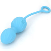 Blossoms vaginal dumbbell vibration remote control 10 vibrations blue