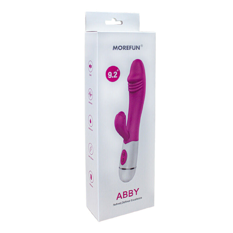 Abby Vibrator &amp; Stimulator 16 Speeds Pink