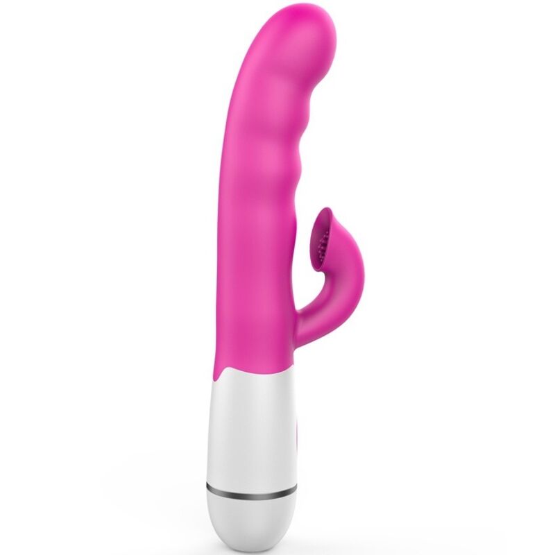 Amir multifunctional vibrator with stimulating tongue 16 speeds pink