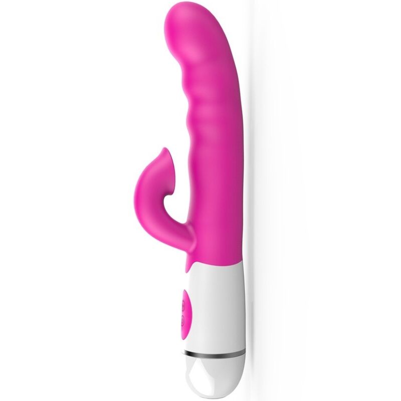 Amir multifunctional vibrator with stimulating tongue 16 speeds pink