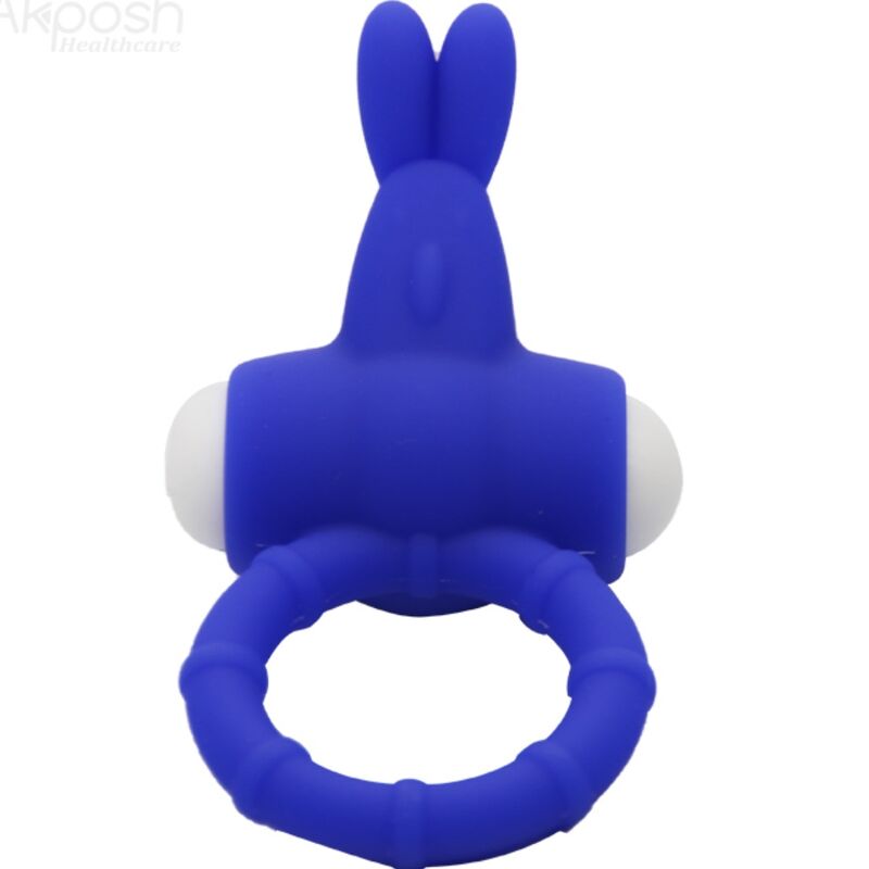 Ms bunny blue silicone vibrating ring