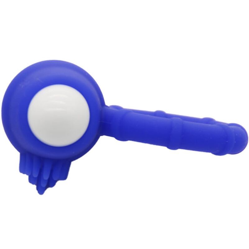Power o blue silicone vibrating ring
