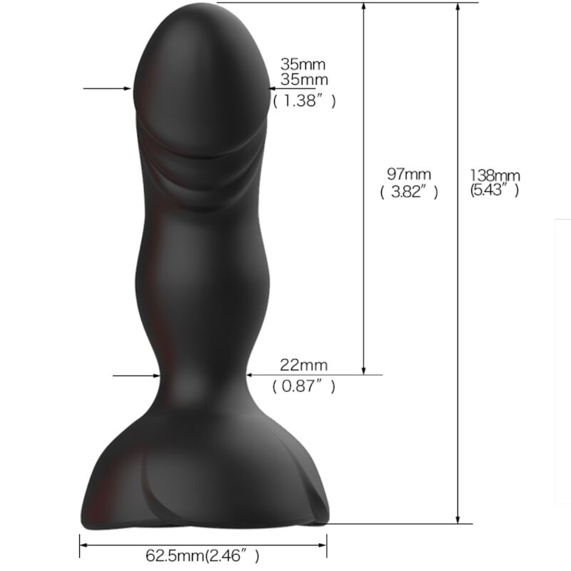 ARMONY - EXTREME A BLOOM PINK VIBRATOR AND BLACK REMOTE CONTROL ANAL PLUG