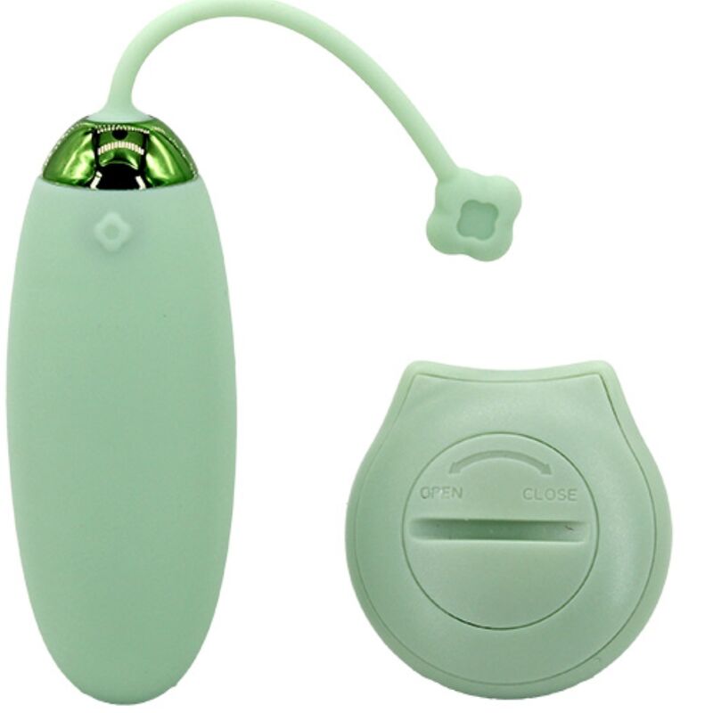 Kitty Fun Egg Vibrator Remote Control 10 Vibrations Green