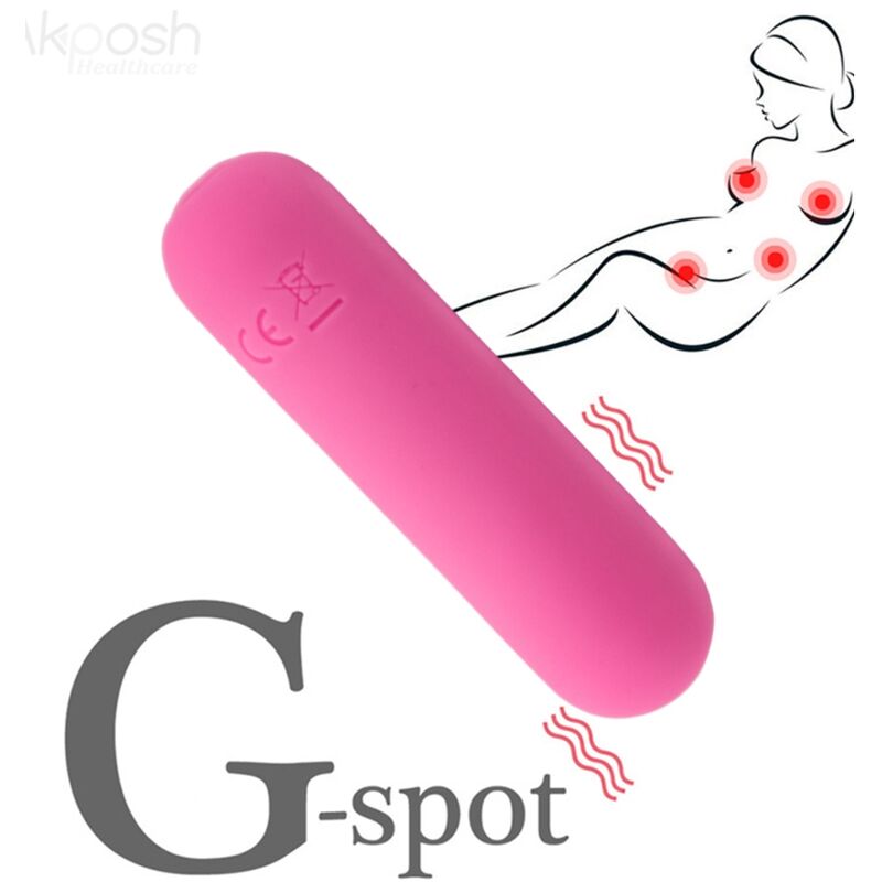 ARMONY - SPLASH HAHA SILICONE BULLET VIBRATOR 10 VIBRATIONS 75 X 19 CM PINK