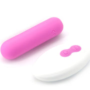 Splash joliene bullet vibrator remote control silicone 10 vibrations 65 x 15 cm pink