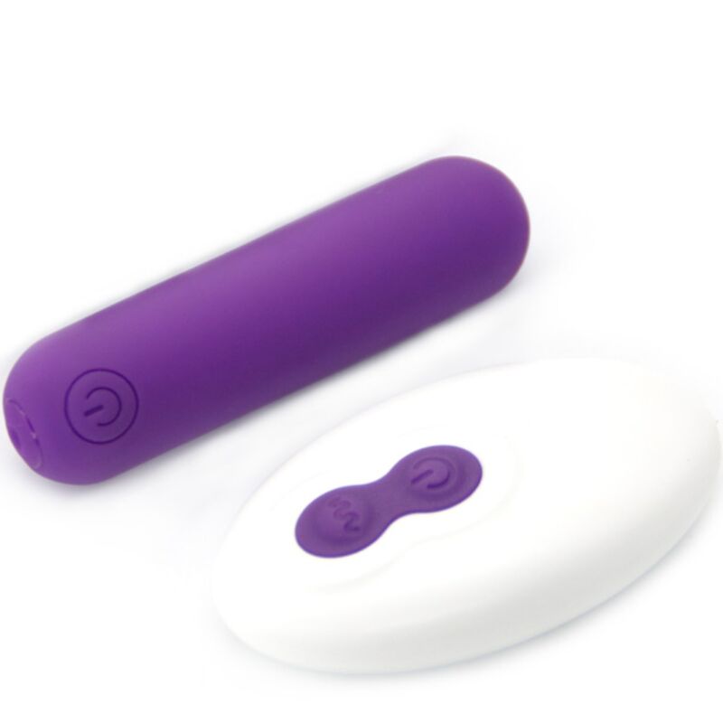 Splash joliene bullet vibrator remote control silicone 10 vibrations 6.5 x 1.5 cm purple