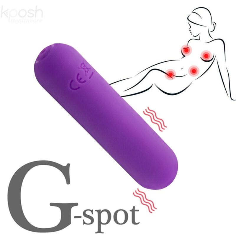 Splash joliene bullet vibrator remote control silicone 10 vibrations 6.5 x 1.5 cm purple