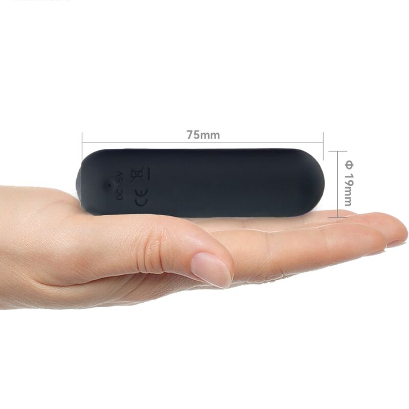 Splash joie vibrator bullet remote control silicone 10 vibrations 75 x 19 cm black