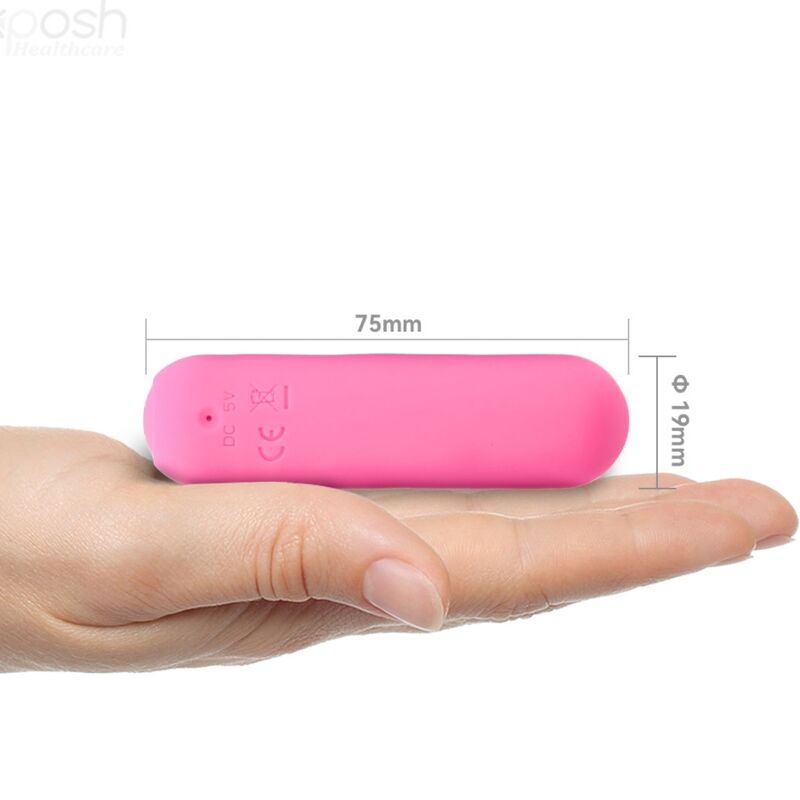 Splash joie vibrator bullet remote control silicone 10 vibrations 75 x 19 cm pink