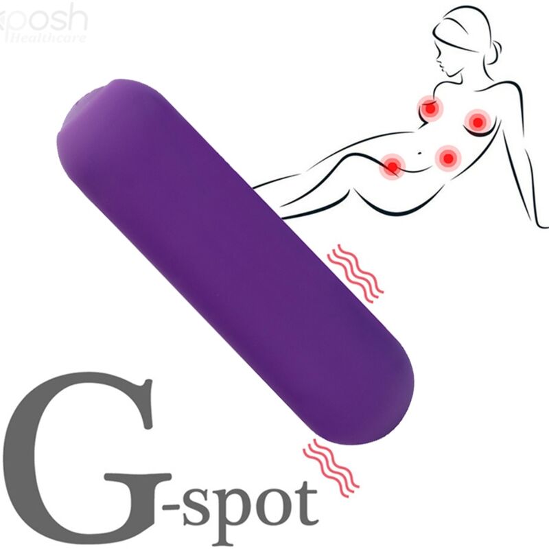 Splash joie vibrator bullet remote control silicone 10 vibrations 75 x 19 cm purple