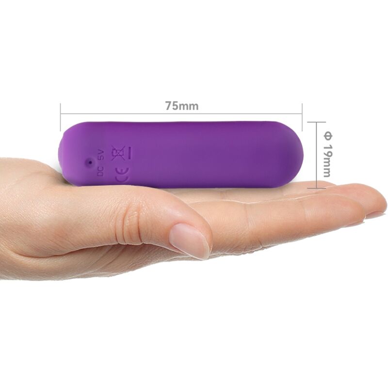 Splash joie vibrator bullet remote control silicone 10 vibrations 75 x 19 cm purple