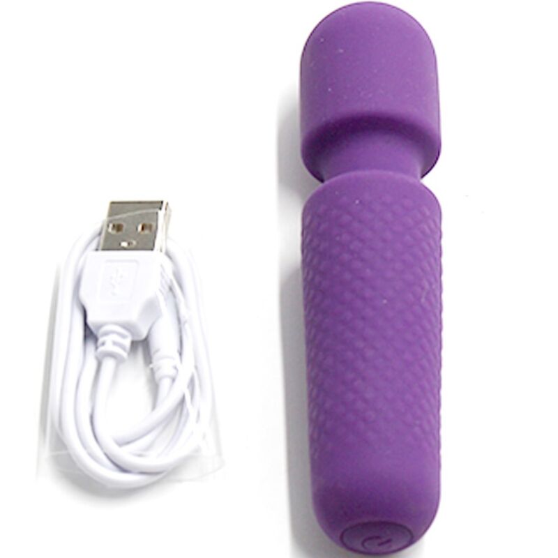 Your magic rechargeable massager &amp; vibrator 10 vibrations wand dots purple