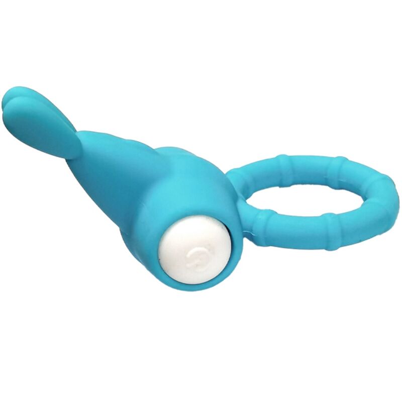 Ms bunny green silicone vibrating ring