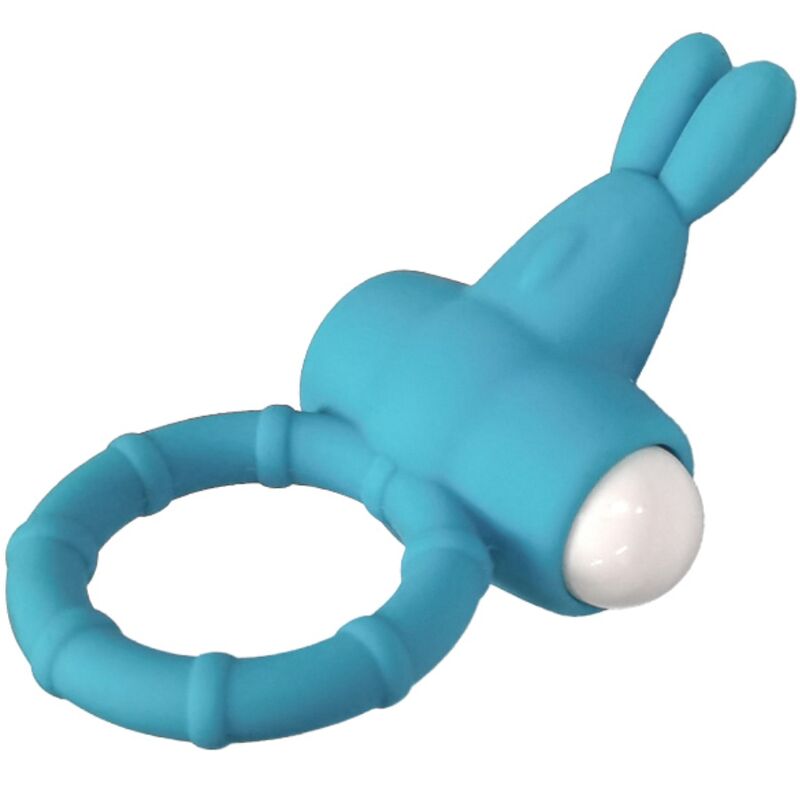 Ms bunny green silicone vibrating ring