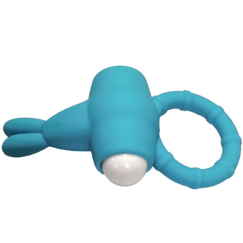Ms bunny green silicone vibrating ring