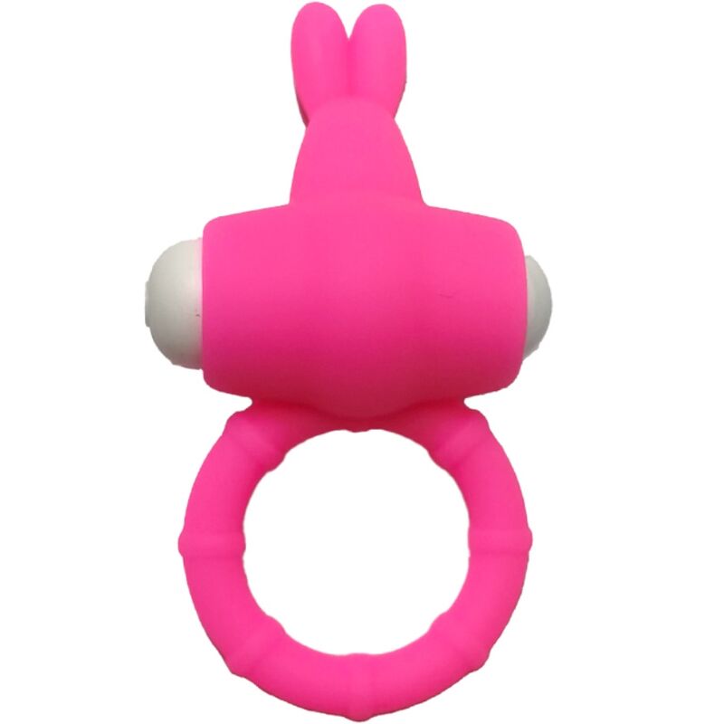 Ms bunny pink silicone vibrating ring