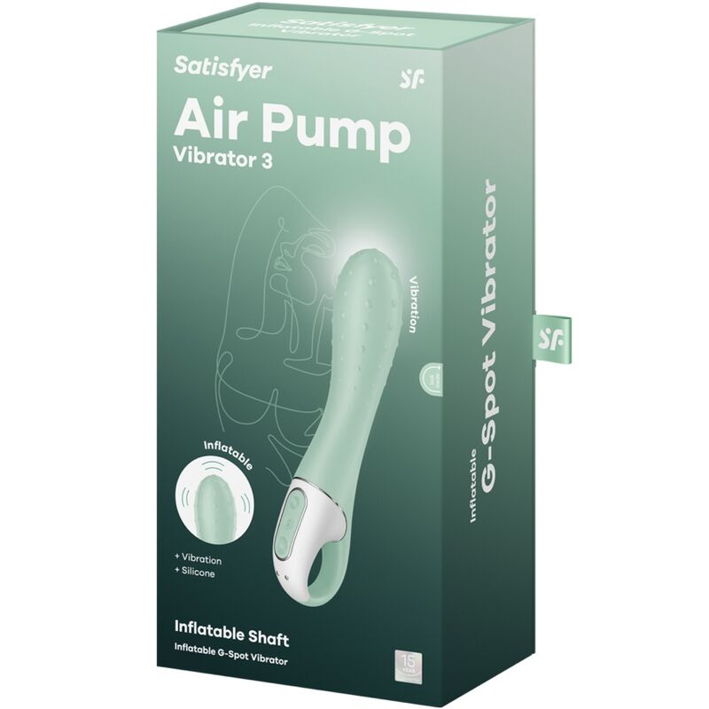 Air pump vibrator 3 point g inflatable new