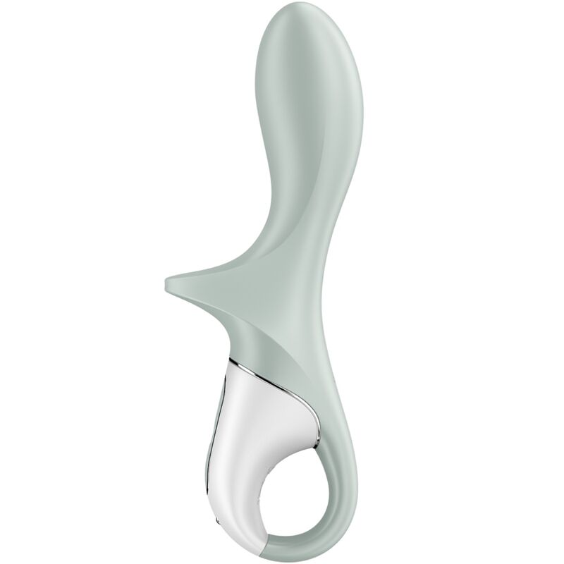 Air pump booty 3 inflatable anal vibrator gray green