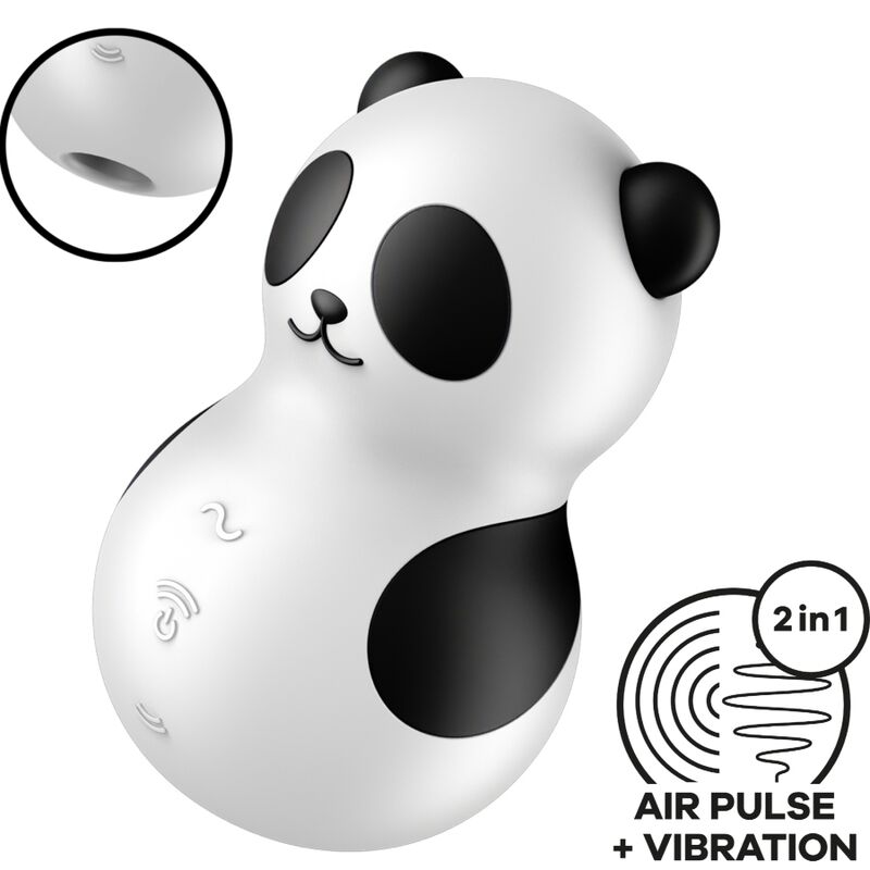 Pocket panda stimulator &amp; vibrator black and white
