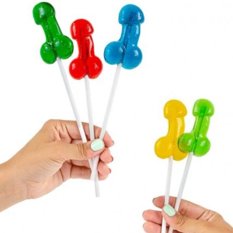 SECRETPLAY - DISPLAY ASSORTED PENIS LOLLIPOPS WITH ALCOHOL 40 UNITS