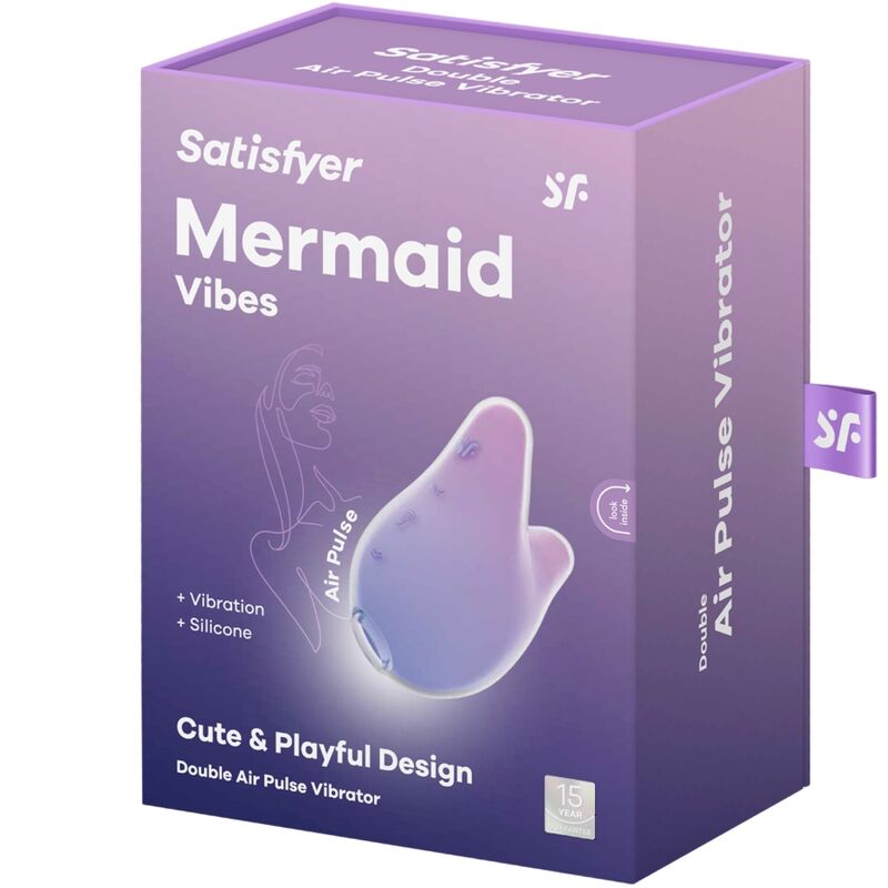 Mermaid Vibes Purple and Pink Stimulator &amp; Vibrator
