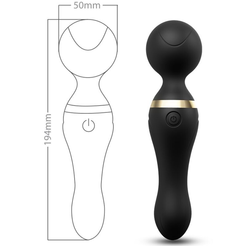 Freeza massager &amp; vibrator super flexible head black