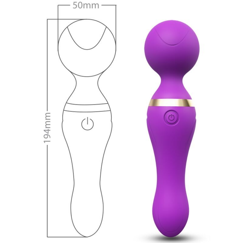 Freeza massager &amp; vibrator super flexible head purple