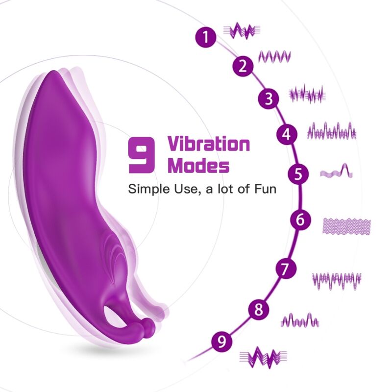 ARMONY - HONEYBEE WEARABLE PANTIES G-SPOT VIBRATOR REMOTE CONTROL PURPLE