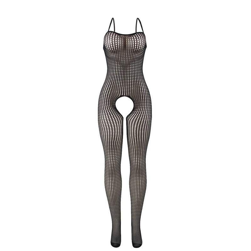 SUBBLIME - 951726 BLACK ELASTIC MESH BODYSTOCKING WITHOUT FUR ONE SIZE