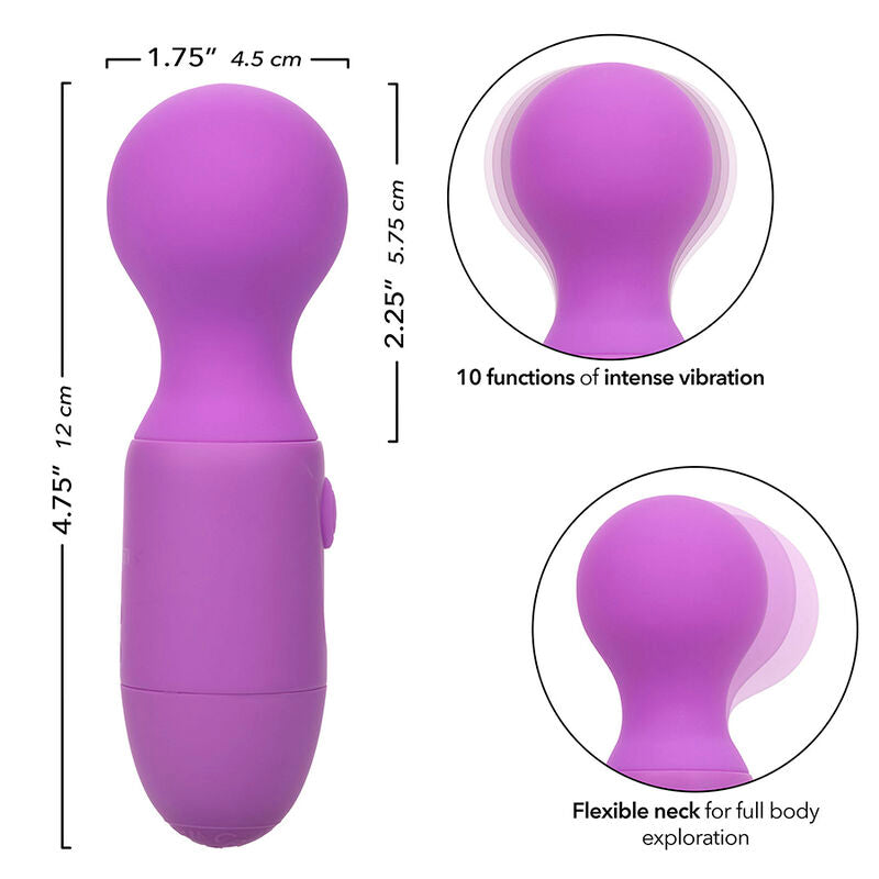 First time rechargeable massager 10 vibrations purple