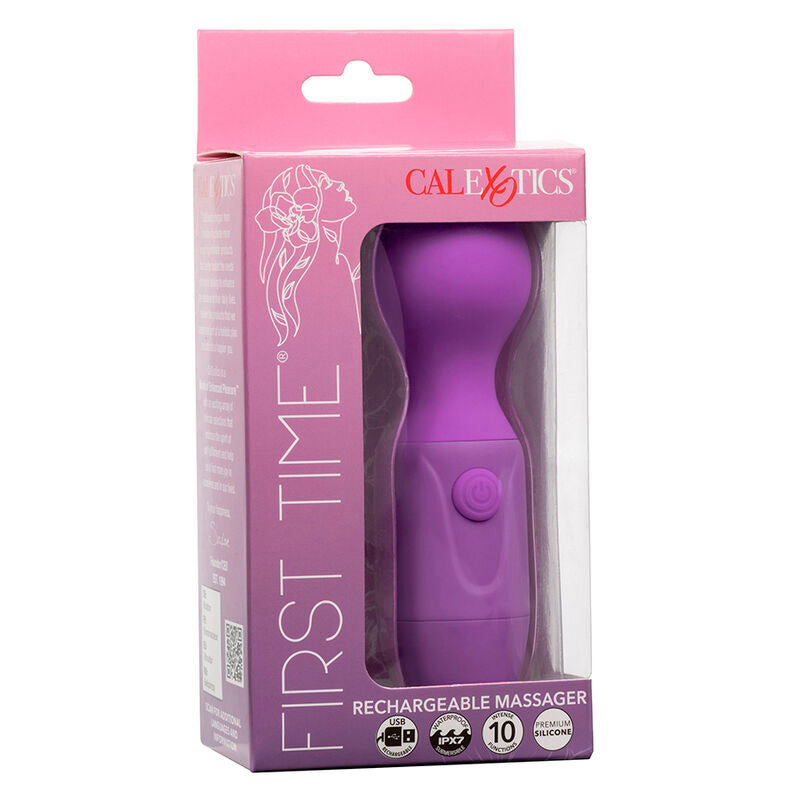 First time rechargeable massager 10 vibrations purple